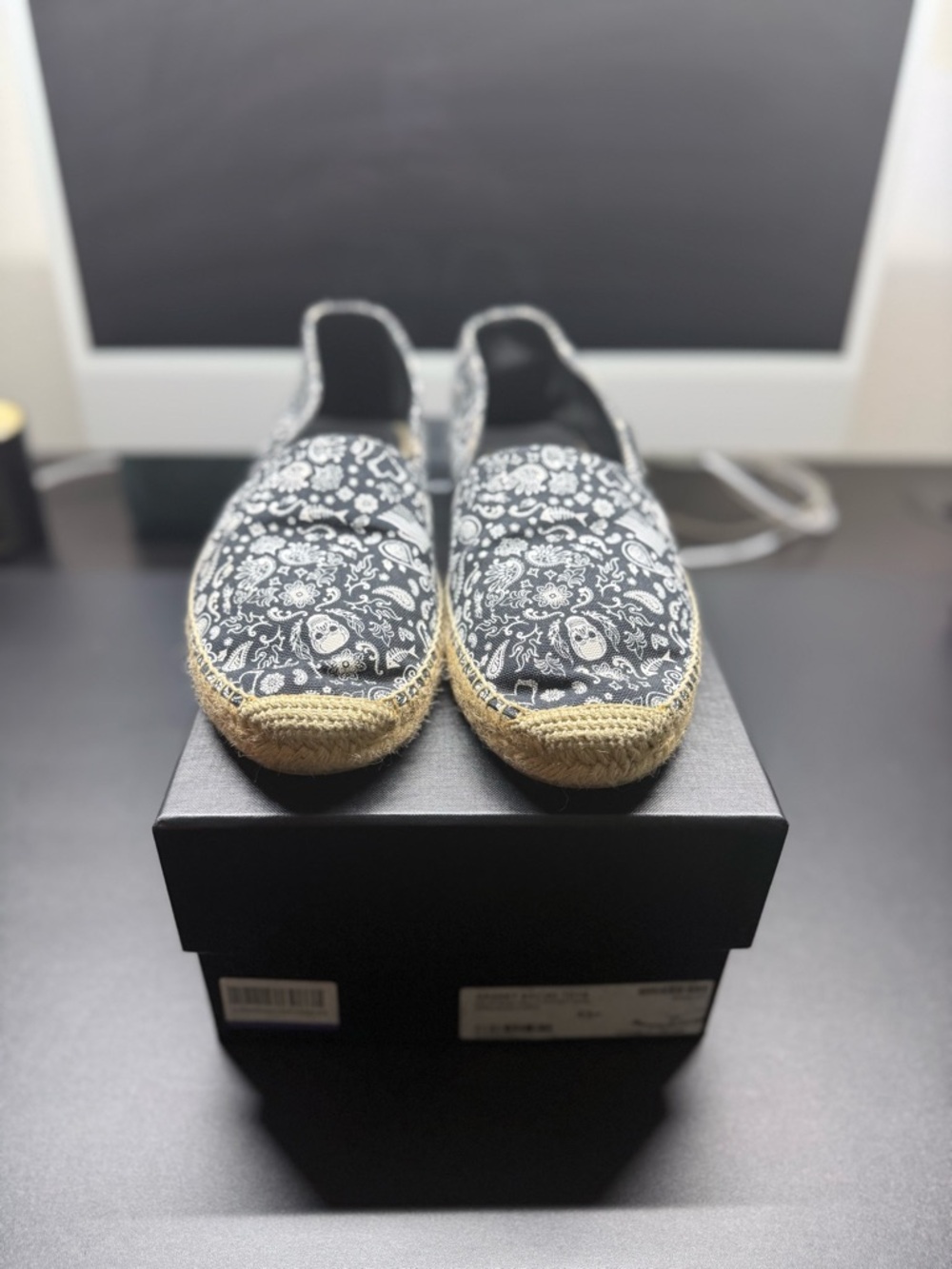 Saint Laurent Espadrille — Solar Band Skull